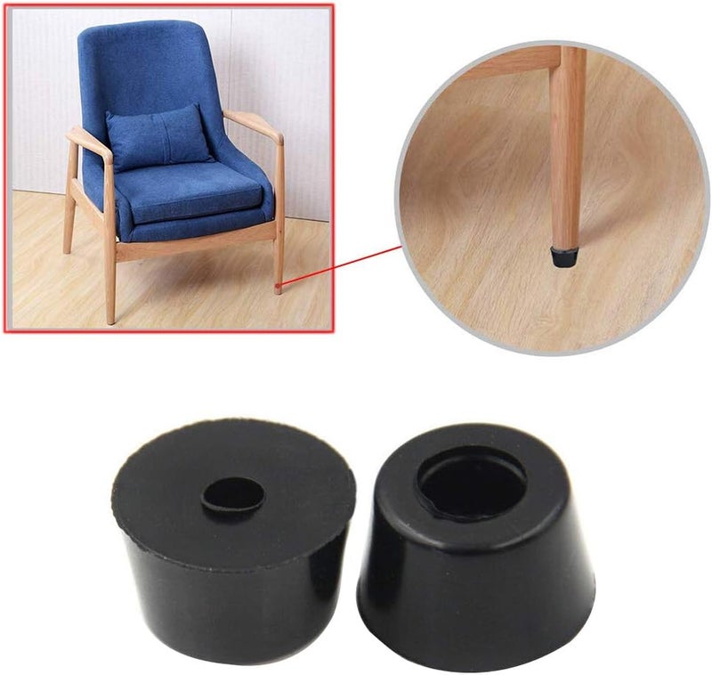 Eyech 40 قطعة أقدام مطاطية دائرية طويلة مضادة للاهتزاز مثبتة بأقدام مطاطية لمقاعد الخزائن والمكاتب والطاولات - Image 4