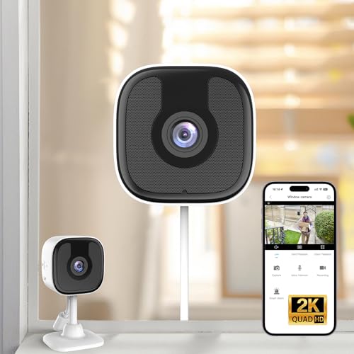جيفكوك Jivcok Window Camera 5ghz Indoor Outdoor Camera For Home Security With Color Night Vision Person Motion Detection Recording IP65 Waterproof Works With Home