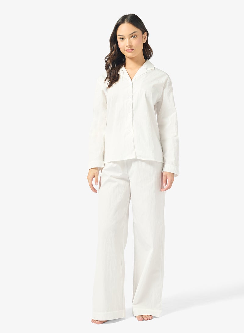 Ginger Resort Button Down Shirt & Pyjama Set - Image 1