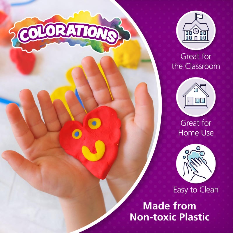 Colorations Alphabet Dough Stampers Set, Lowercase Letters, 26 Letter Stamps for Toddlers & Preschool Kids, Learn ABC & Spelling, Play Dough Creative Play for Classrooms, Daycare, School, Homeschool - Image 5