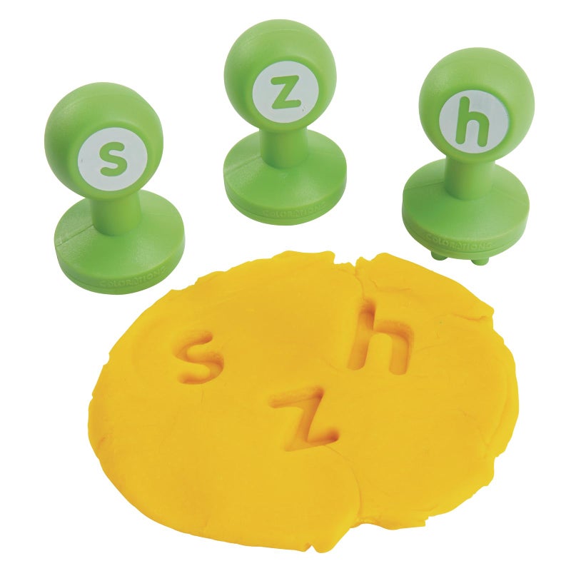 Colorations Alphabet Dough Stampers Set, Lowercase Letters, 26 Letter Stamps for Toddlers & Preschool Kids, Learn ABC & Spelling, Play Dough Creative Play for Classrooms, Daycare, School, Homeschool - Image 4