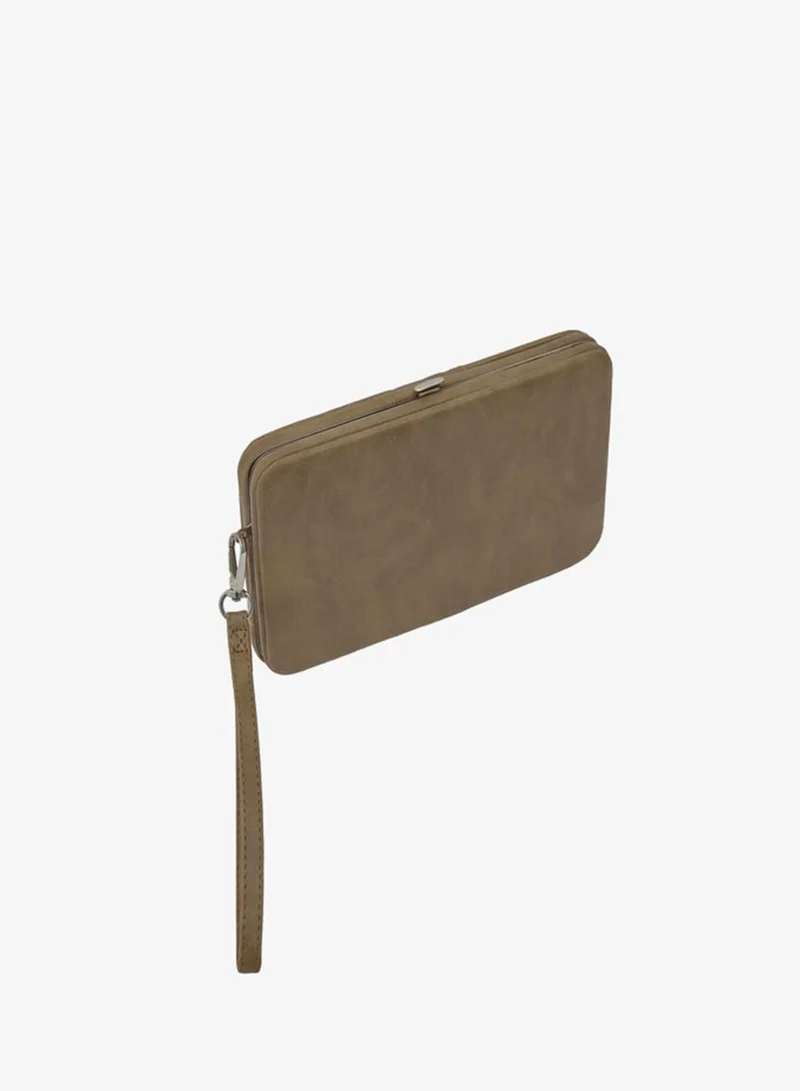 Shule Bags  Portfolio Tabaka Wallet Camel. for Women | Best Price UAE