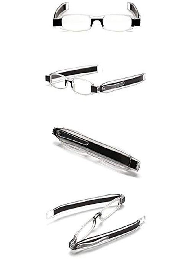 AEC ID 180 Library 1 Rotating Tube Pen Clip Folding Reading Glasses (+1.50, Black) - Image 3