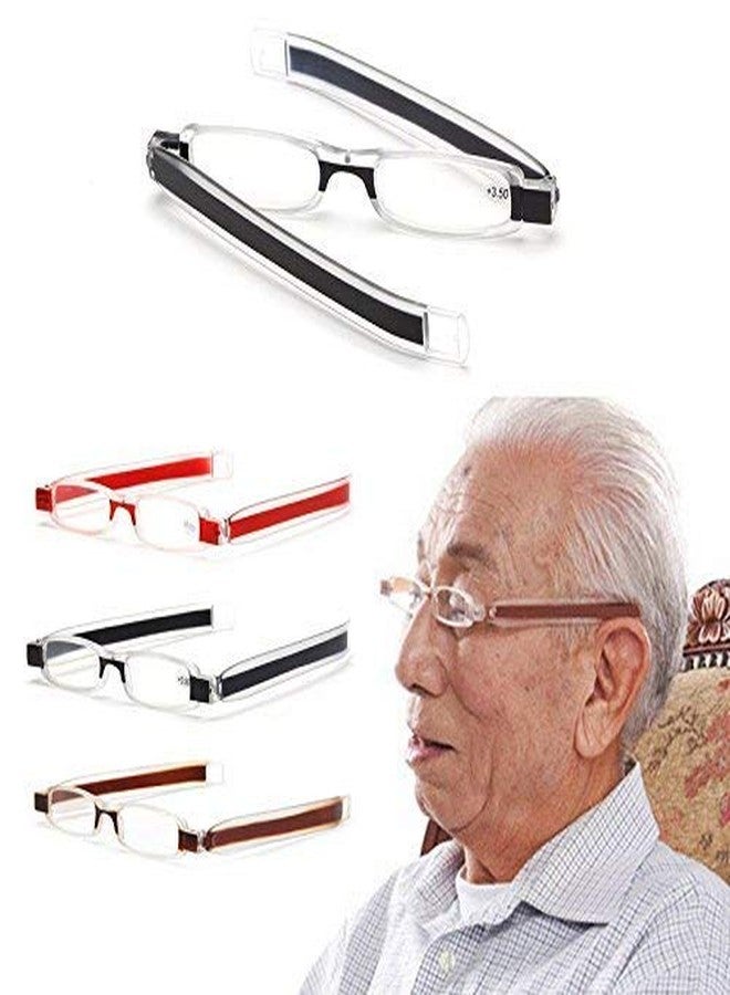 AEC ID 180 Library 1 Rotating Tube Pen Clip Folding Reading Glasses (+1.50, Black) - Image 4