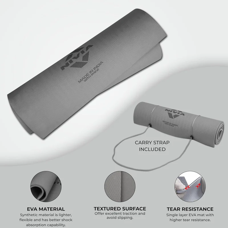 Nivia Nivia Anti-Skid Yoga Mat - Military Green