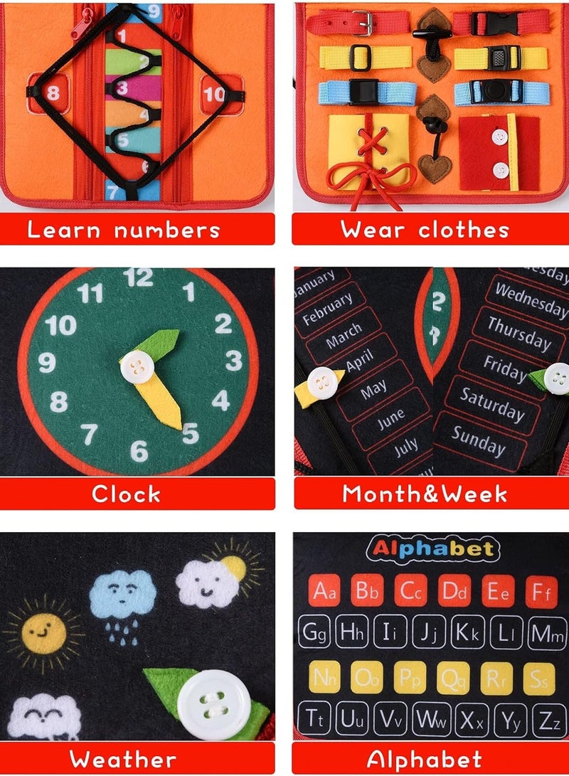 general Toddler Busy Board, Sensory Board for Learning Fine Motor Skills, Traveling Cars Airplanes Toddler Activities, Practical Early Education Sensory Toys - Image 3