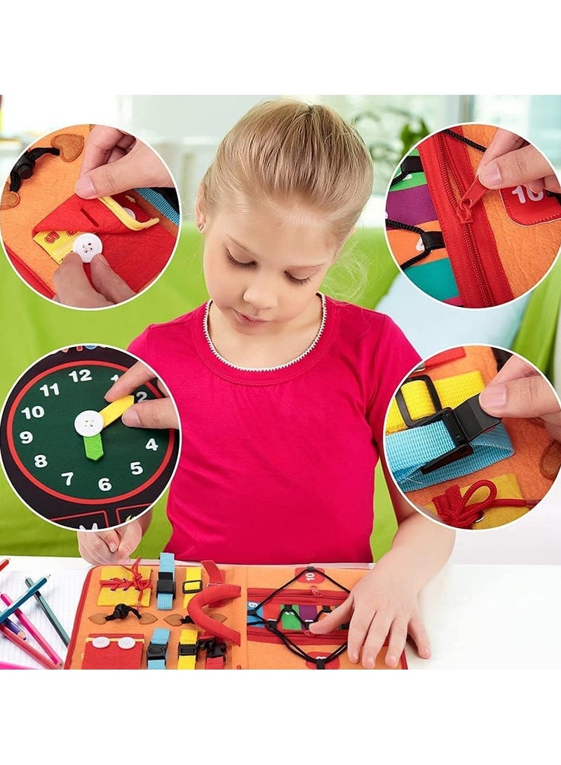 general Toddler Busy Board, Sensory Board for Learning Fine Motor Skills, Traveling Cars Airplanes Toddler Activities, Practical Early Education Sensory Toys - Image 4