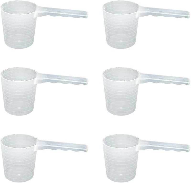 LJJCSFF 6 PCS 100ml Measuring Spoon Milk Powder Scoop Laundry Detergent Scoopers Powder Flour Scoop Spoon Plastic Measuring Spoons Set - Image 1