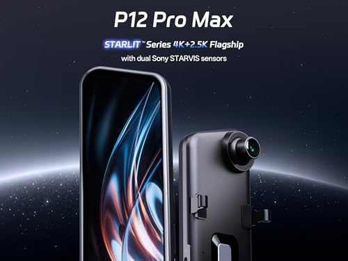 Pelsee 4K+2.5K Mirror Dash Cam with Front Starvis 2 IMX678 & Rear IMX335, 12" Rear View Mirror Camera, Color Night Vision, 5.8GHz WiFi, ADAS & BSD, Included OBD Hardwire Kit, 128GB Card, P12 Pro Max - Image 2