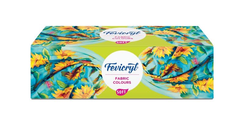 Pidilite Fevicryl Acrylic Fabric Colour Kit Permanent for Clothes, 20ml for Fabric Painting (10 X 20ml) - Free Creative Stencil(1U) and Luggage tag(2U) - Image 1