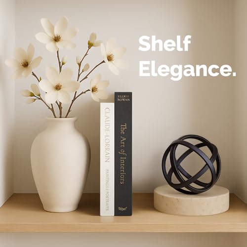 Vine Creations Decorative Books - Set of 2 Linen Hardcover Boxes with Storage - Aesthetic Fake Books for Decoration for Home, Shelf, Bookshelf Decor, Coffee Table Decor, as Storage or Keepsake Box - Image 2