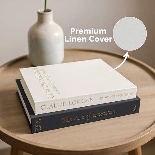 Vine Creations Decorative Books - Set of 2 Linen Hardcover Boxes with Storage - Aesthetic Fake Books for Decoration for Home, Shelf, Bookshelf Decor, Coffee Table Decor, as Storage or Keepsake Box - Image 3