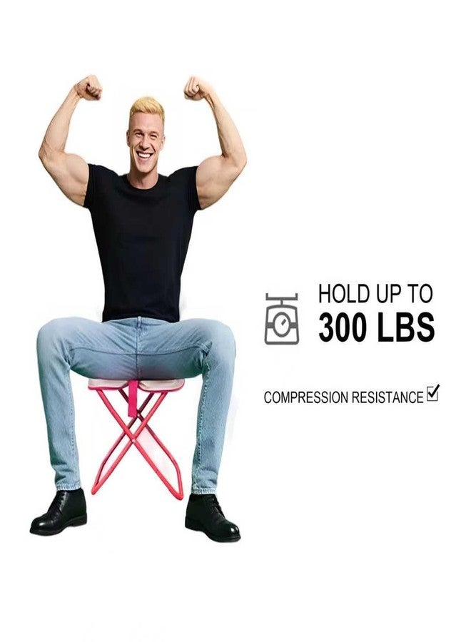 KCTXIPE Portable Folding Stool - Compact Mini Chair for Camping, Hiking, Fishing, Gardening and Outdoor Use - Lightweight, Durable, Easy to Carry and Set Up (Khaki) - Image 3