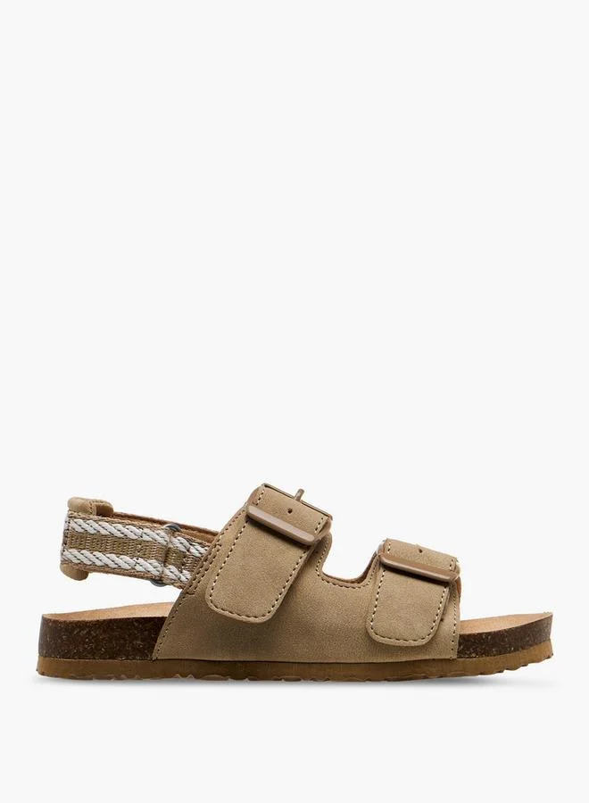سيد دوتشيني Boys Buckle Accent Hook & Loop Sandals Ramadan Collection