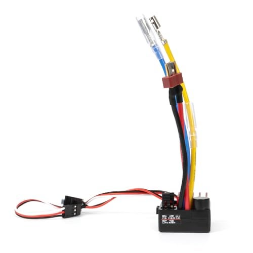YSKMLOLP 110 Rc Car Speed ControllerWaterproof 60A ESC Brushed Electronic Speed Controller for 110 RC Car Rock Crawler Boat SCX10 TRX4 CC01 TF2 D90 MST CFX EX86100 - Image 5