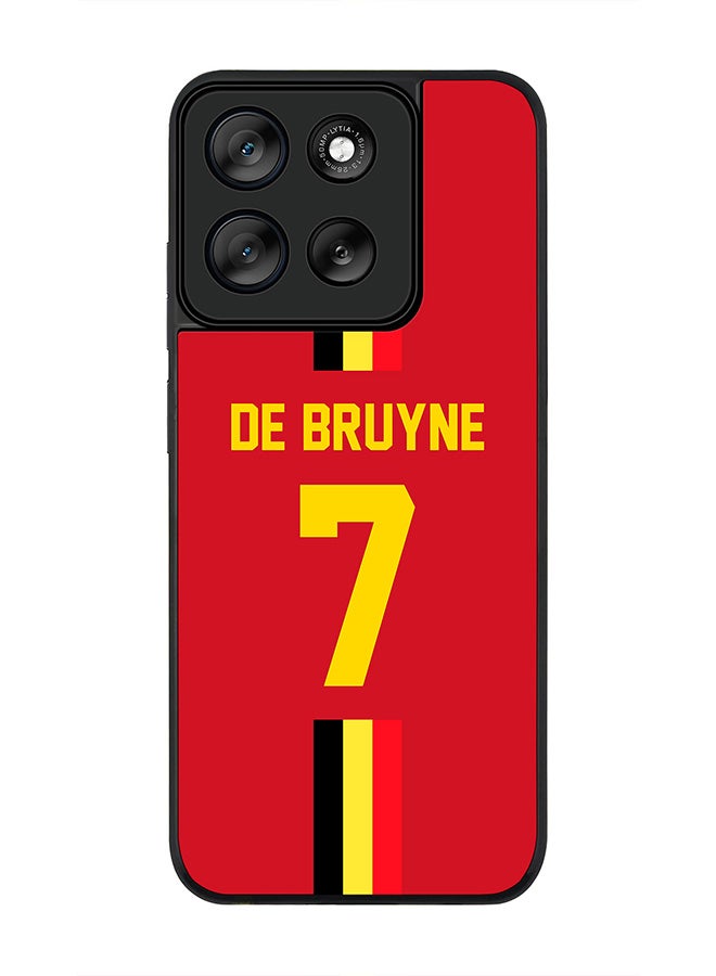 Stylizedd For Motorola Moto G56 Case,Slim fit Camera Protection, Shockproof Thin Phone cover  - Football - Belgium,  De Bruyne - Image 1