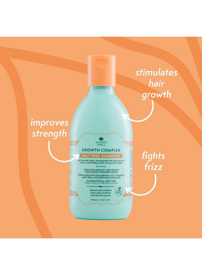 Nature Spell Hair Shampoo for Hair Growth, Infused with Ayurvedic Herbs, Vegan & Sulphate-Free, Suitable for All Hair Types, 10.14 Fl Oz - Image 2