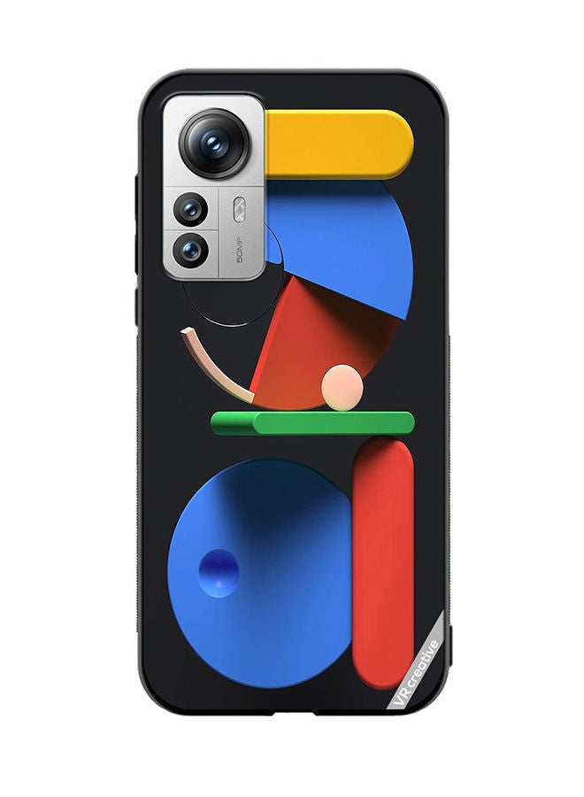 VR CREATIVE Protective Case Cover For Xiaomi 12X Art Of Life Abstract Design Multicolour - Image 1