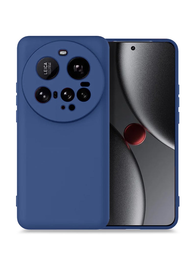 Wtech Xiaomi 15 Ultra 5G 2025 Premium Soft Liquid Silicone Case Cover (MCRPSN) - Navy Blue - Image 1