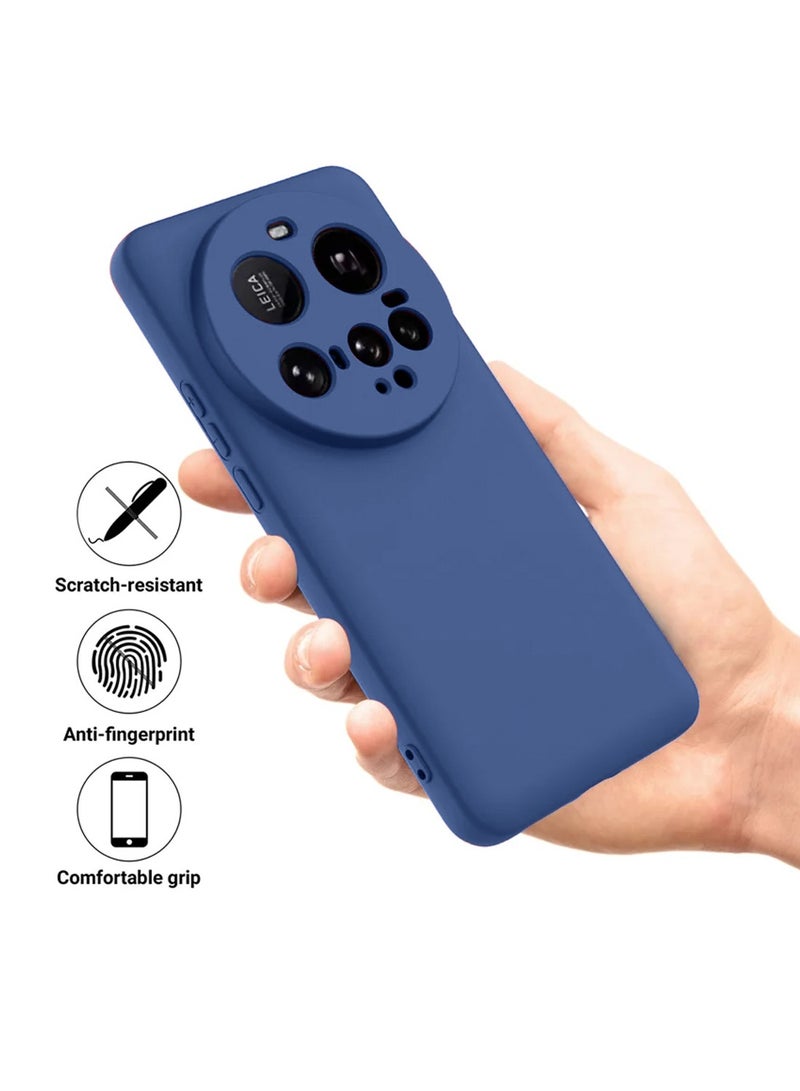 Wtech Xiaomi 15 Ultra 5G 2025 Premium Soft Liquid Silicone Case Cover (MCRPSN) - Navy Blue - Image 2