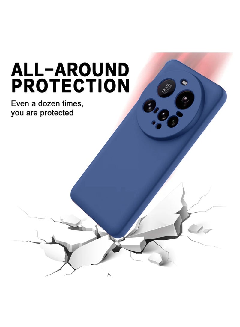 Wtech Xiaomi 15 Ultra 5G 2025 Premium Soft Liquid Silicone Case Cover (MCRPSN) - Navy Blue - Image 5