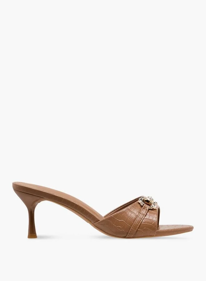 Women Flared Heel Sandals