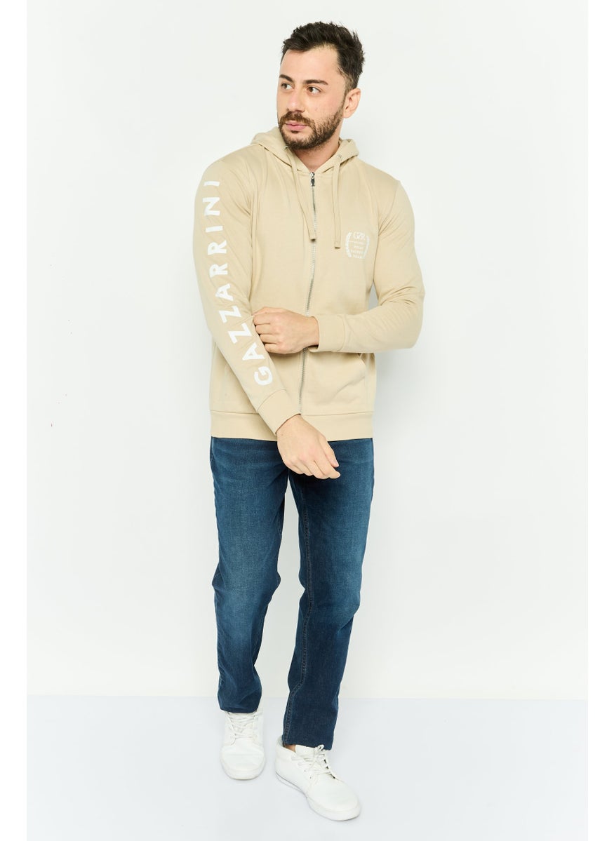 Men Hooded Graphic Long Sleeve Sweatshirt, Beige - pzsku/ZE1F36B3EB5976524F984Z/45/_/1737900754/eef50bd5-9cf8-44b7-b913-54293dee362a