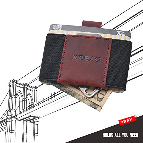 VBAX Elastic Wallet with Pull Tab for Men & Women – Slim Minimalist Front Pocket Leather Card Holder, Compact Stretch Design Fits 8–10 Cards & Cash – Premium Everyday Carry Wallet - Image 3