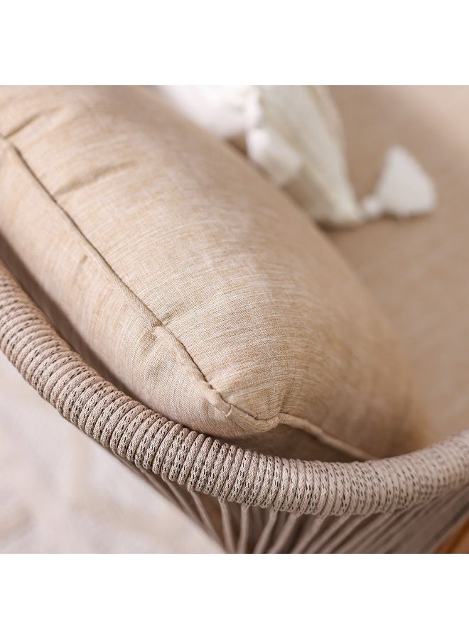 DANUBE HOME Snowe 6-Seater Outdoor Sofa Set | Steel Frame Garden Furniture | Modern Design Patio Sofaset | Outdoor Seating Table And Chairs For Lawn Garden - Image 5