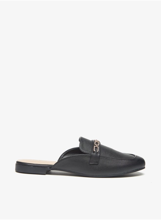 Flora Bella - Women's Embellished Slip-On Mules - Image 1