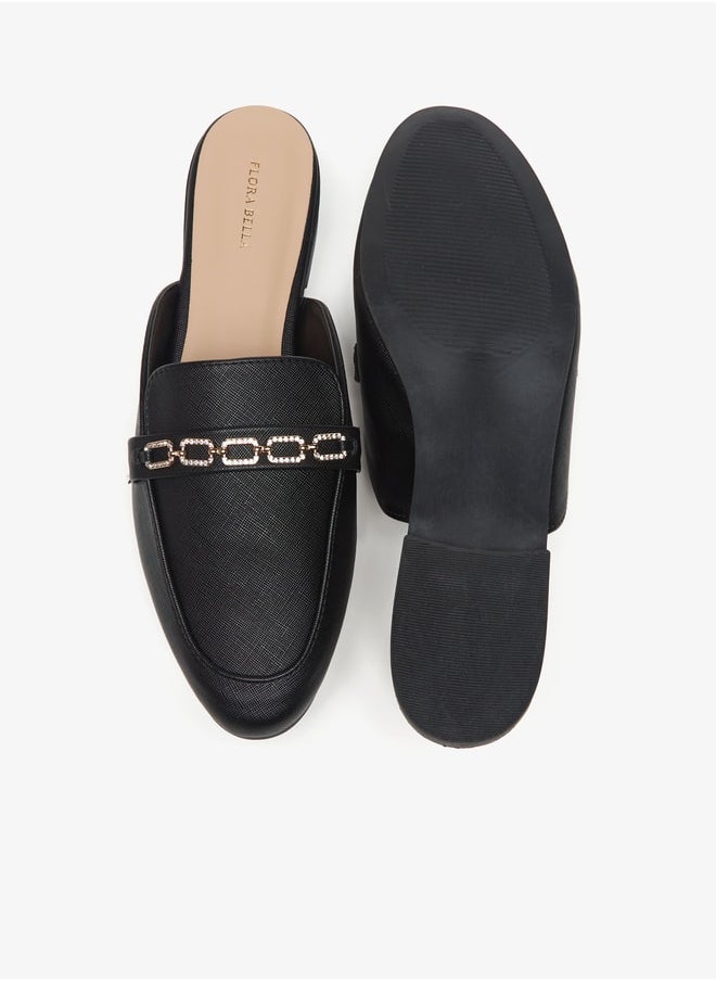 Flora Bella - Women's Embellished Slip-On Mules - Image 1