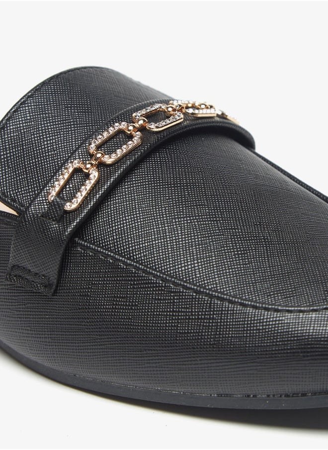 Flora Bella - Women's Embellished Slip-On Mules - Image 1