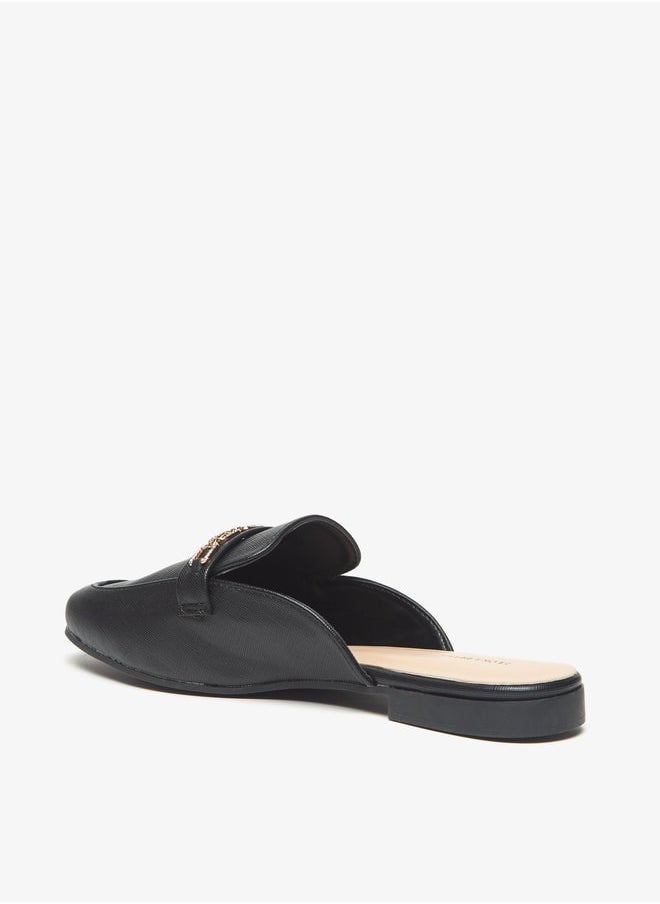 Flora Bella - Women's Embellished Slip-On Mules - Image 1