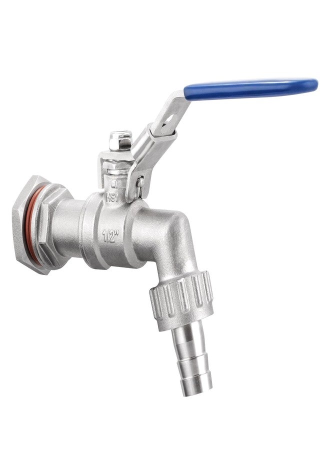 TianTianUp 1/2 Inch Stainless Steel 304 Ball Valve Weldless Bulkhead for Home Brewing Kettle Building Home Brew Kettle Mash Tun - Image 1