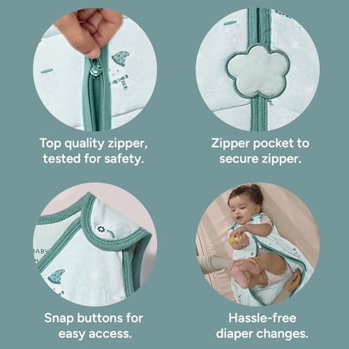 NINTARABABY 1.5 TOG Sleep Sack - Premium Organic Cotton, Soft, Breathable, Winter Swaddle & Wearable Blanket for Newborns, Infants (12-18 Months), Unisex Baby Sleeping Bag, Gifts for Babies - Image 5