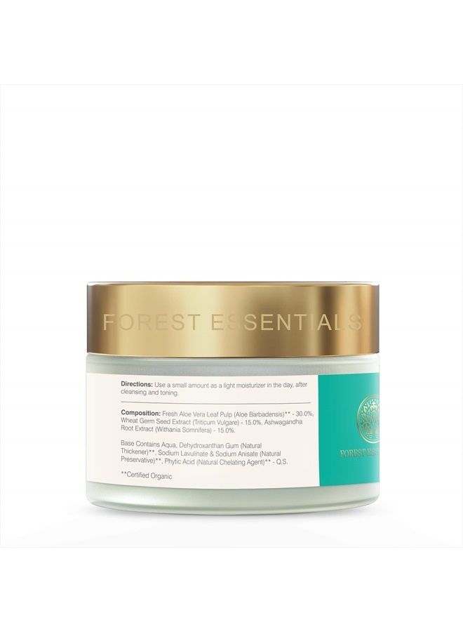 Forest Essentials جل مرطب خفيف للوجه - صبار الألوة النقي 50 جرام - Image 4