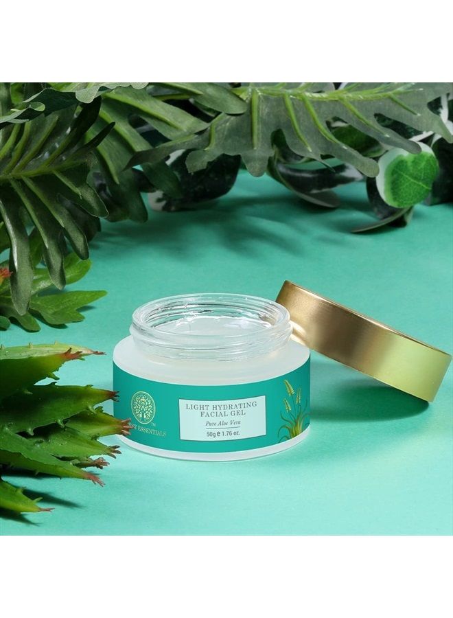 Forest Essentials جل مرطب خفيف للوجه - صبار الألوة النقي 50 جرام - Image 2