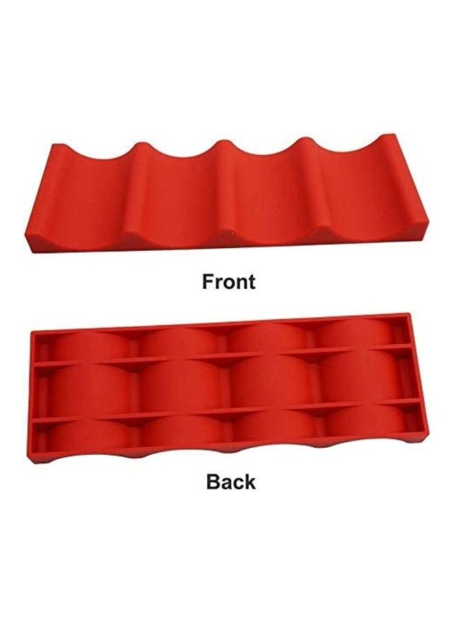 NIBEMINENT Bottle Organising Holder Mat Red 5.8 x 51.6 33.2cm - Image 3