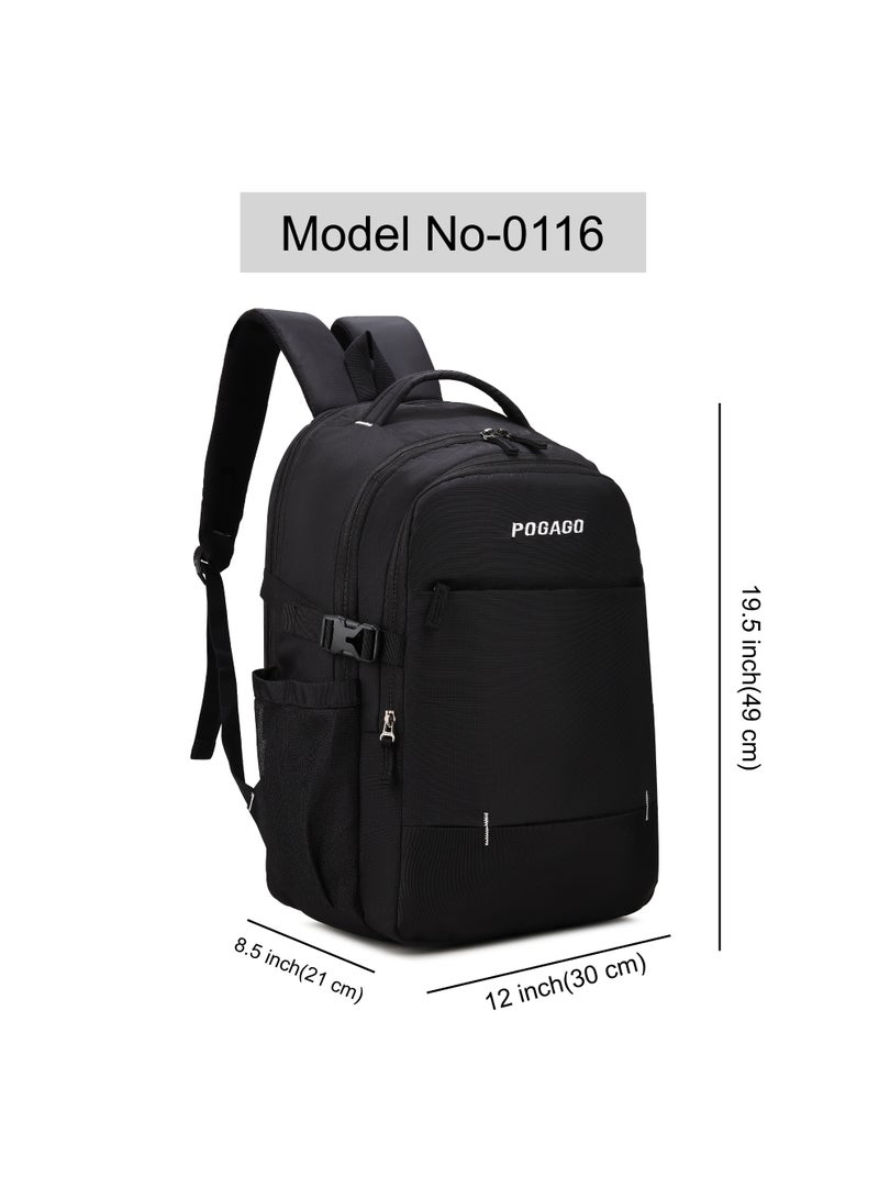 POGAGO Heavy-Duty Laptop Backpack for Travel | Water-Resistant 15.6 Inch Bag | School, College & Work - Image 5