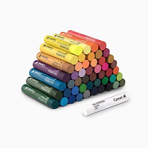 Camlin Kokuyo Oil Pastel Crayons Color 50 Shades Assorted Colours - Image 3