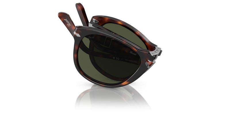Persol PO0714 Aviator Sunglasses, Havana/Green, 54 mm - Image 5