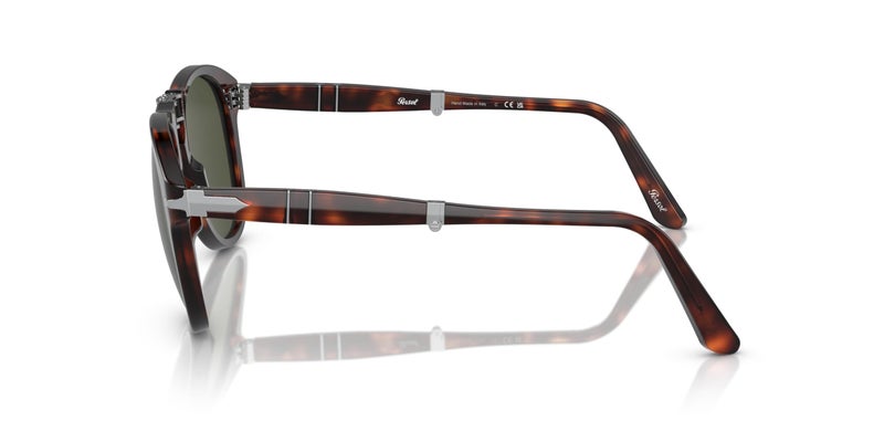 Persol PO0714 Aviator Sunglasses, Havana/Green, 54 mm - Image 2