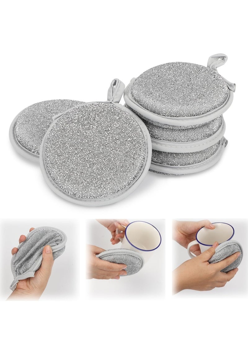 General 5 Pieces Multipurpose Dish Cloths Wet and Dry, Reusable Wire Miracle Cleaning Cloths, Round Wire Washing Cloths for Kitchen, Sink, Pots, Pans  - Image 1