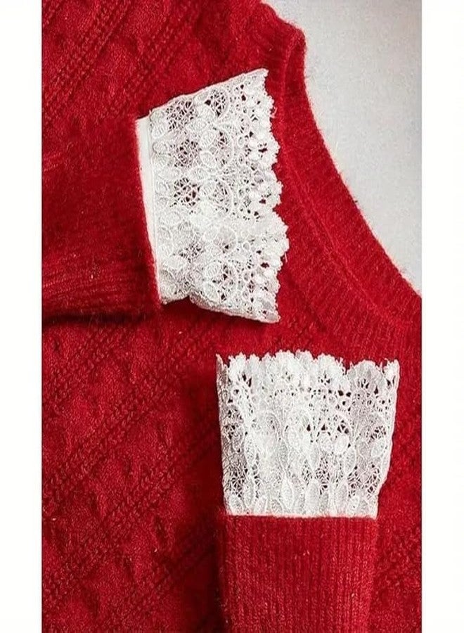 XOIPED Detachable Lace Cuffs, White Ruffle Wrist Sleeves for Women, Vintage Style (White, Packe Of 2) - Image 5