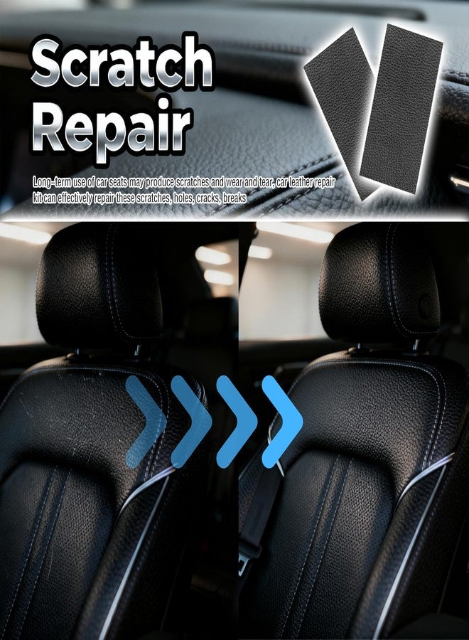 YGDMD 2PCS 8×4 Inch PU Leather Patch for Car Seat Repair,Self-Adhesive Leather Repair Patch Tape Vinyl Repairs Kit,Portable Car Leathers Repairs Kit for Cars Upholstery Seat,Furniture - Image 4