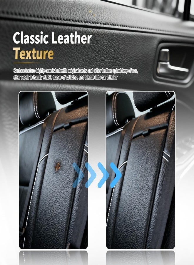 YGDMD 2PCS 8×4 Inch PU Leather Patch for Car Seat Repair,Self-Adhesive Leather Repair Patch Tape Vinyl Repairs Kit,Portable Car Leathers Repairs Kit for Cars Upholstery Seat,Furniture - Image 3