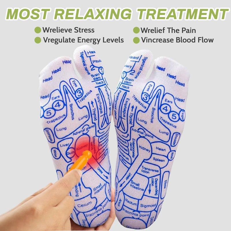 Reflexology Socks With Acupressure and Massage Tools Large Size Relieve Fatigue Promote Blood Circulation and Relaxation - Image 4