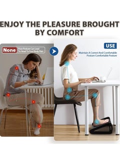 Generic Adjustable Foot Rest,Ergonomic Foot Stool for Under Office Desk,Under Desk Footrest with Foot Massage Roller, Chair Footrest for Leg Rest  - Image 5