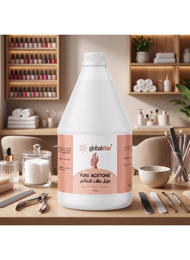Globalstar Pure Acetone 3.78L Salon Size | Strong Nail Polish Remover for Acrylic & Gel Nails - Image 5