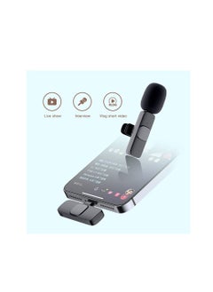 Generic K8 Wireless Microphone 2.4GHz 2 in 1 Digital Mini Portable Recording Clip Mic with Receiver For iPhone  - Image 4